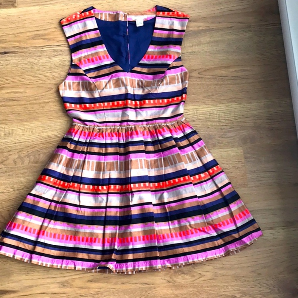 Vibrant stripped mini dress
